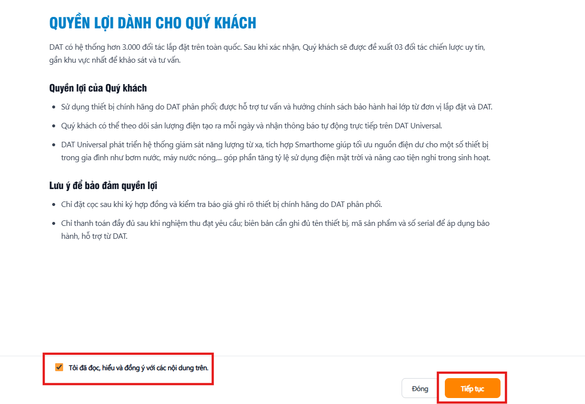 Xác nhận đồng ý trước khi tiếp tục