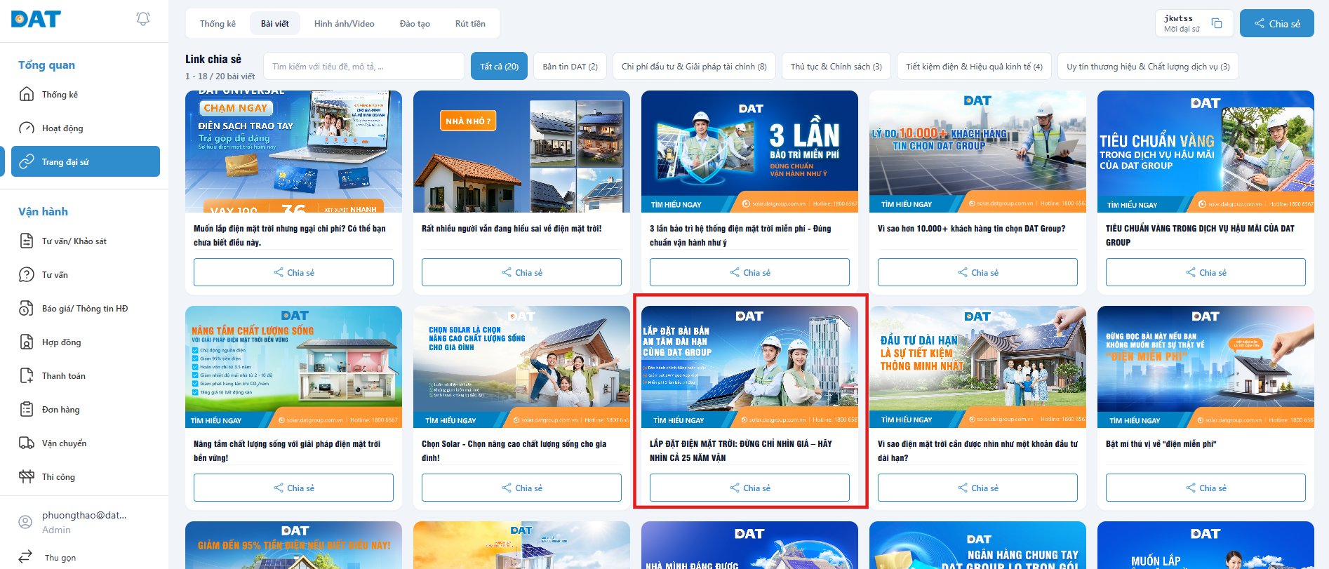 Chọn bài viết phù hợp để chia sẻ